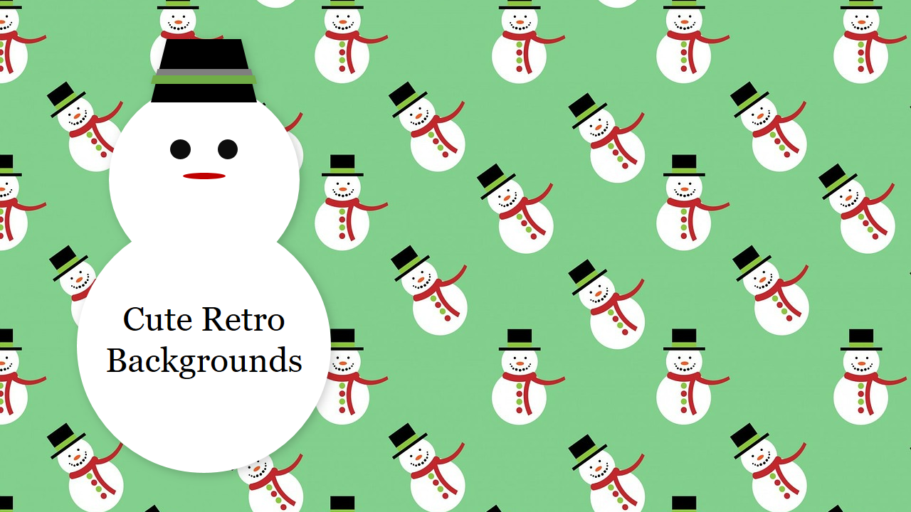 Cute Retro Backgrounds For PowerPoint Presentation